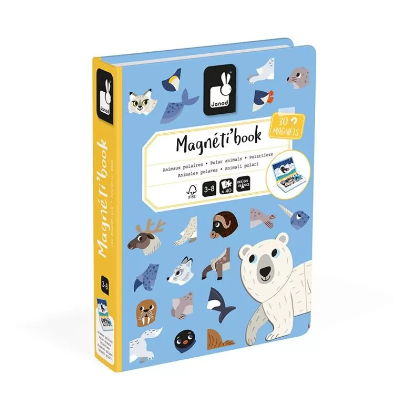 Janod Magneti'Book Animales Polares - ^ Imanes, Libros Magnéticos Y Juegos Magnéticos