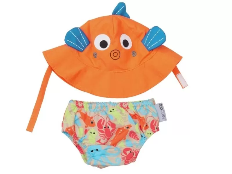 Zoocchini Maillot Y Gorra De Pez (12-24M) - ^ Barcos, Juguetes Para El Agua Y La Playa