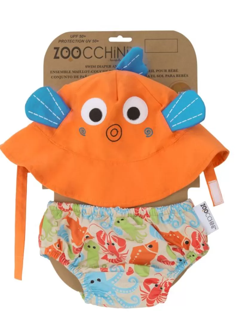 Zoocchini Maillot Y Gorra De Pez (12-24M) - ^ Barcos, Juguetes Para El Agua Y La Playa