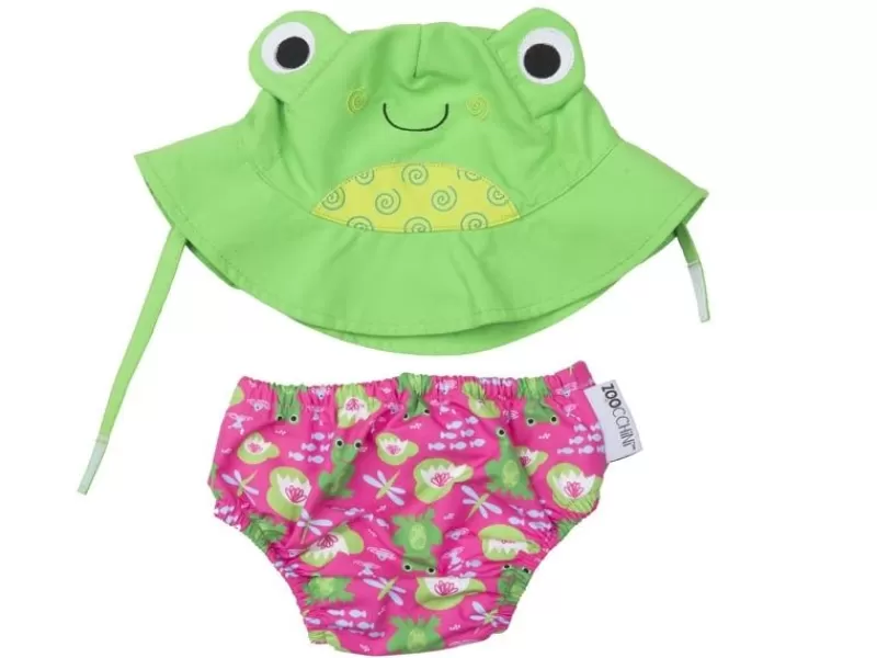 Zoocchini Maillot Y Gorra De Rana (12-24M) - ^ Barcos, Juguetes Para El Agua Y La Playa