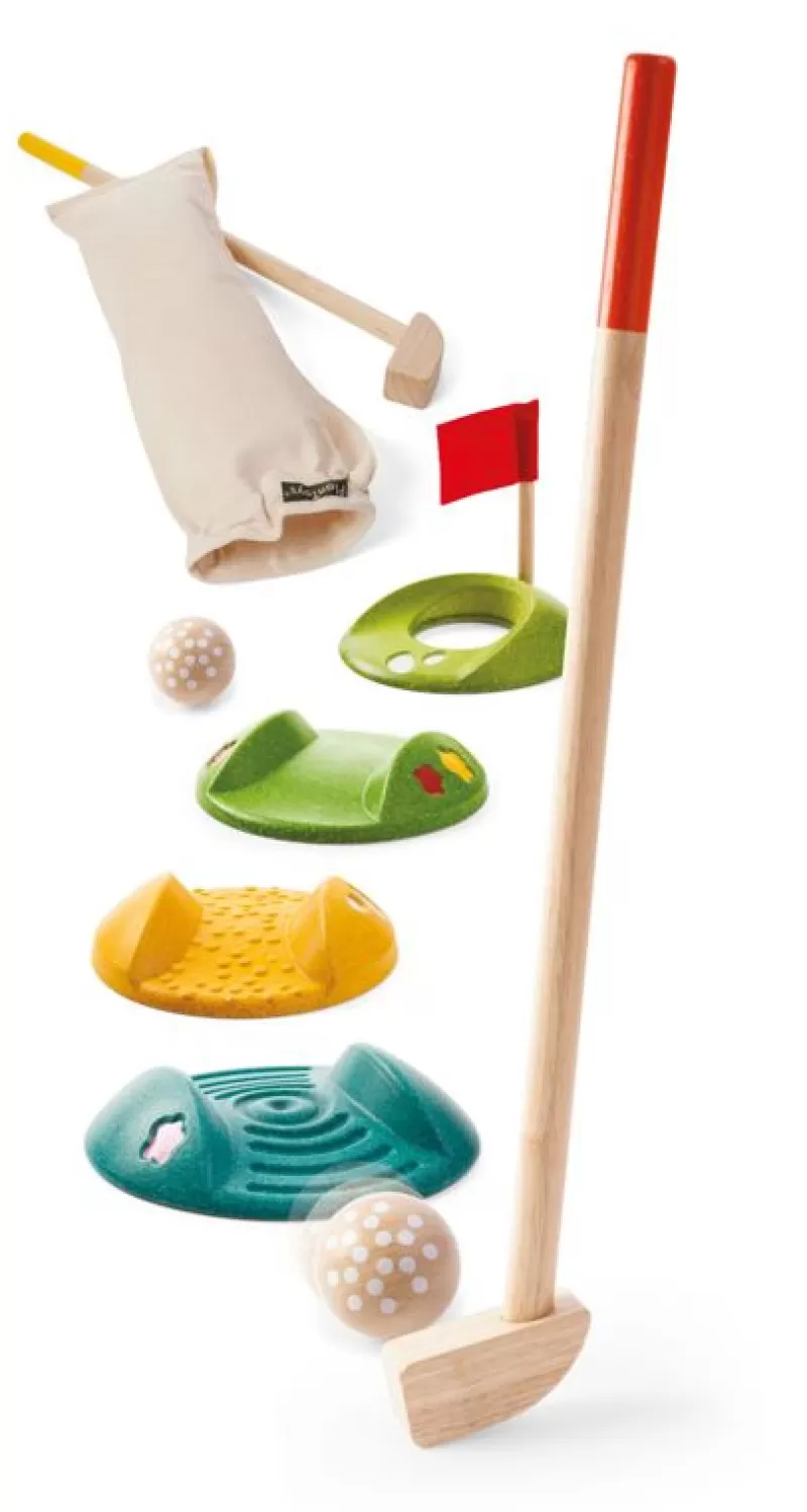 Plan Toys Mini Golf Doble - ^ Bolos, Petanca Y Croquet