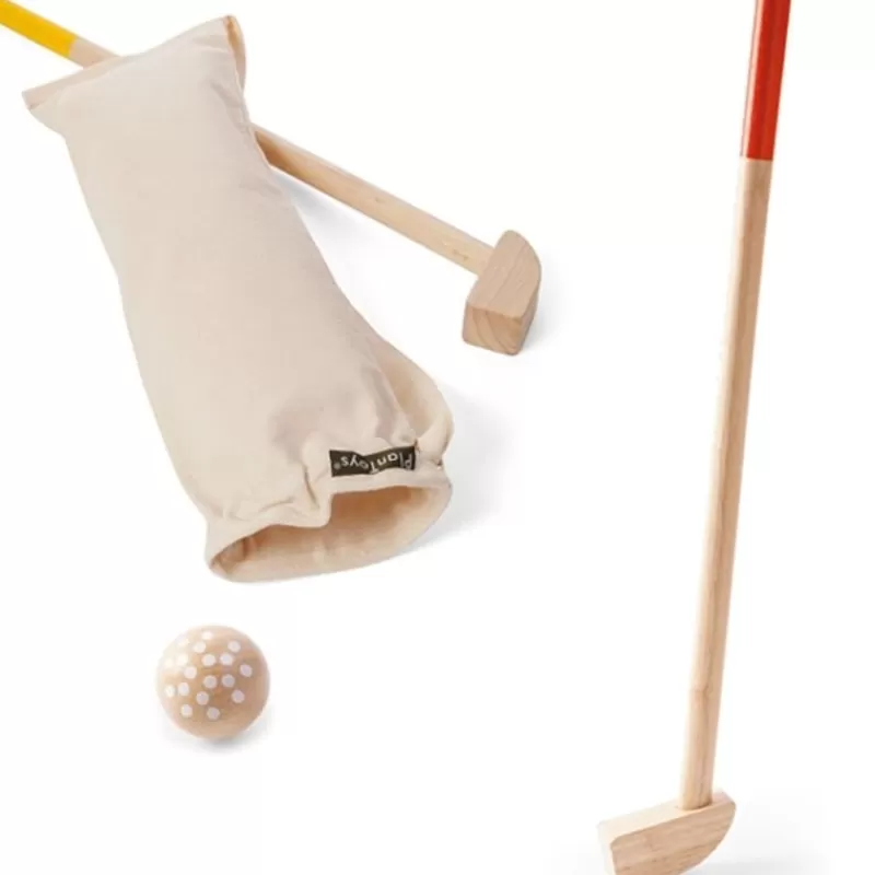 Plan Toys Mini Golf Doble - ^ Bolos, Petanca Y Croquet