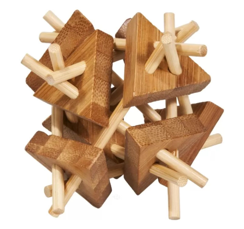 Fridolin Palos Y Triangulo De Bambu Para Rompecabezas - ^ Puzzles Y Rompecabezas