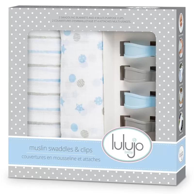 Lulujo Paquete De 2 Pañales Maxi + Clips - ^ Mantas Y Pañales