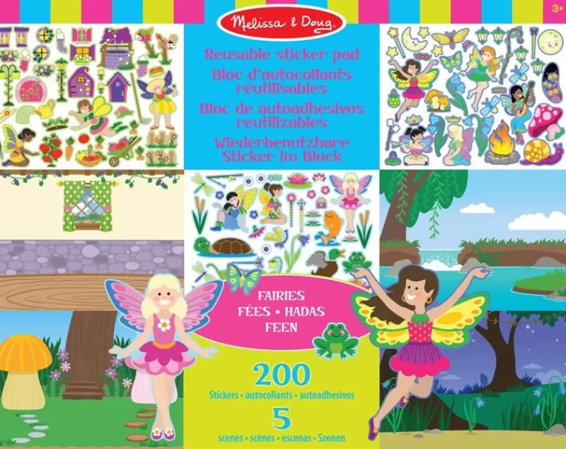 Melissa & Doug Pegatinas Reutilizables - Hadas - ^ Actividades Creativas De Ocio