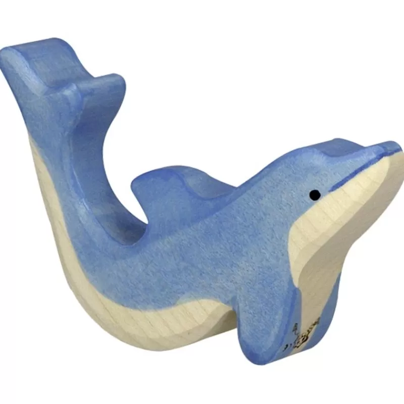 Holztiger Pequena Figura De Delfin - ^ Animales Marinos