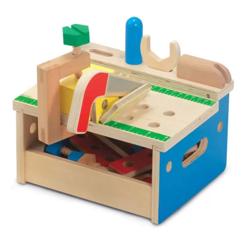 Melissa & Doug Pequeno Banco De Trabajo De Sobremesa - ^ Otros Juegos De Construcción