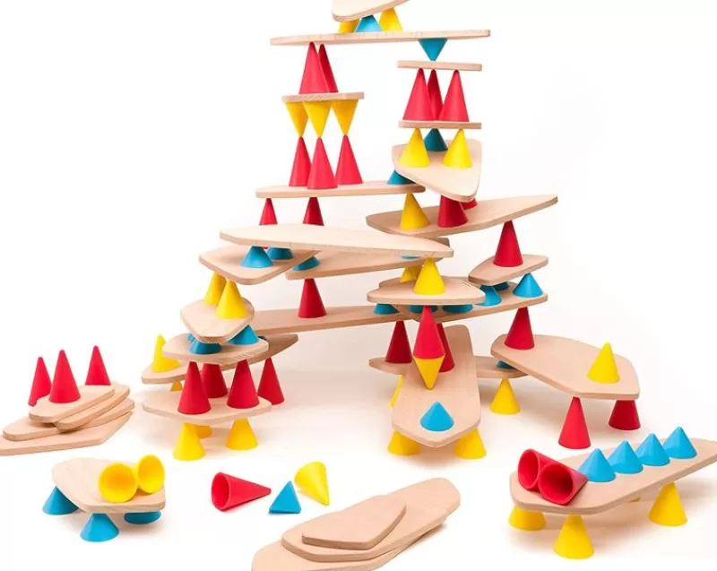 Oppi Piks - Kit De Educacion 128 Piezas - ^ Juegos De Equilibrio Y Motricidad