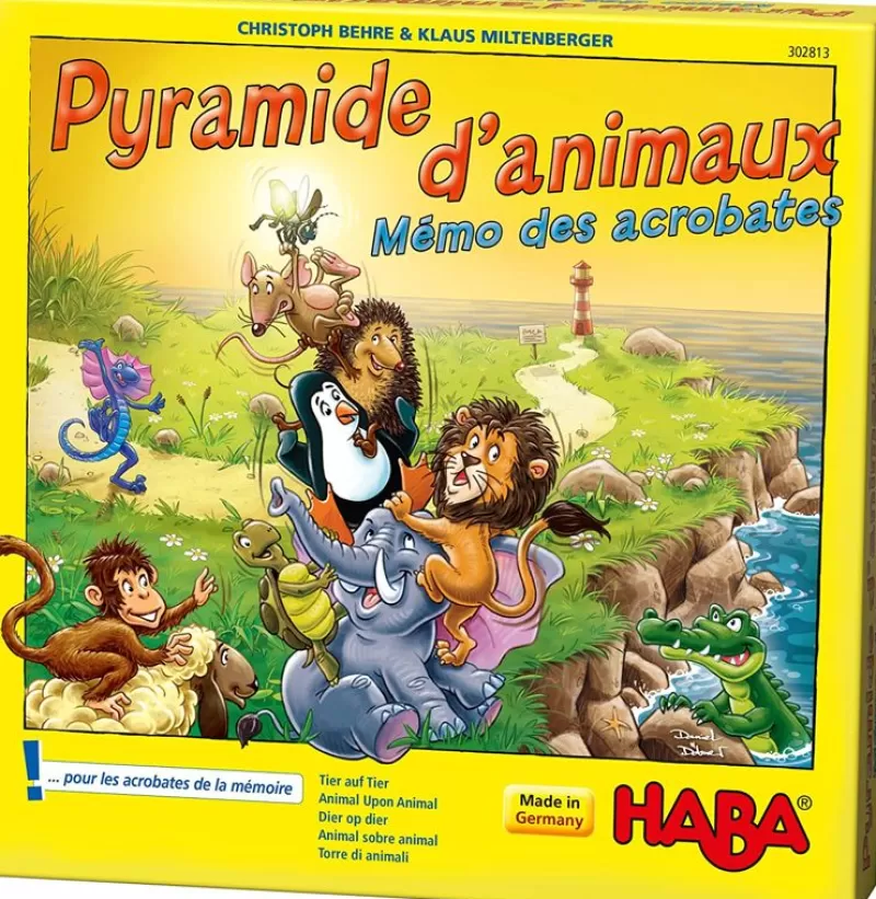 Haba Piramide De Animales - Memo De Los Acrobatas - ^ Juegos De Mesa