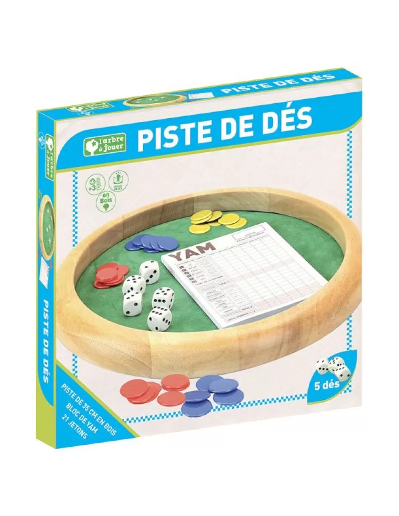 Jeujura Pista De Dados De Madera - ^ Juegos De Cartas Y Dados