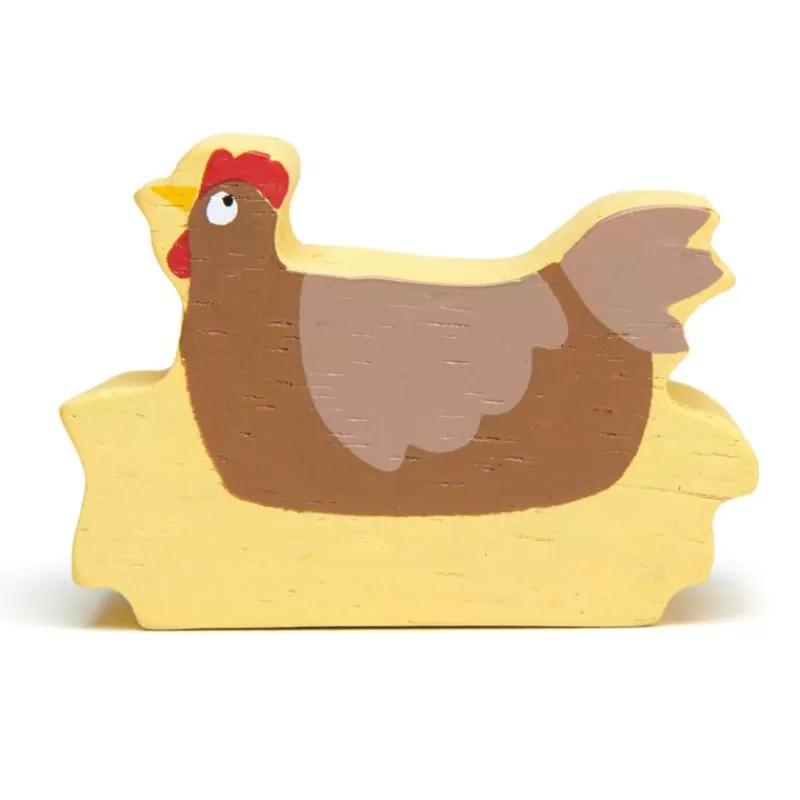 Tender Leaf Toys Pollo De Madera - ^ Animales De Granja