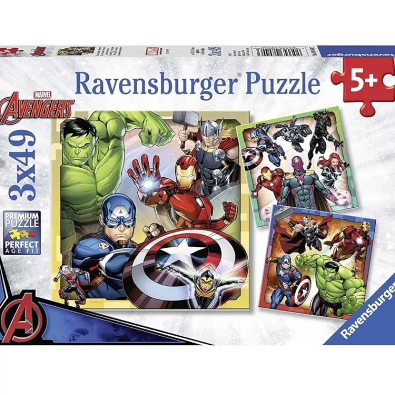 Ravensburger Puzzle Avengers 3X49 Pcs - ^ Puzzles De 20 A 48 Piezas