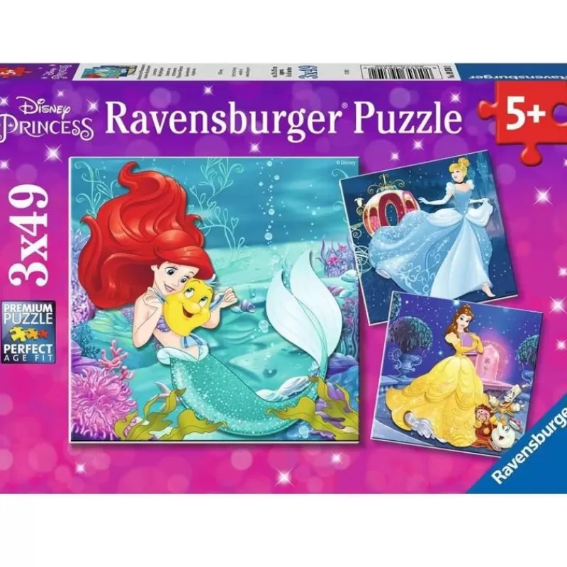 Ravensburger Puzzle Aventura De Princesas De Disney 3X49 Pcs - ^ Puzzles De 20 A 48 Piezas