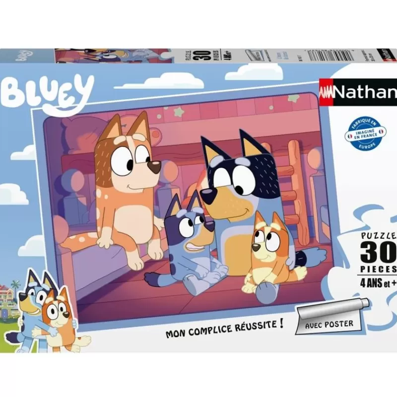 Nathan Puzzle Bluey 30 Piezas - ^ Puzzles De 20 A 48 Piezas