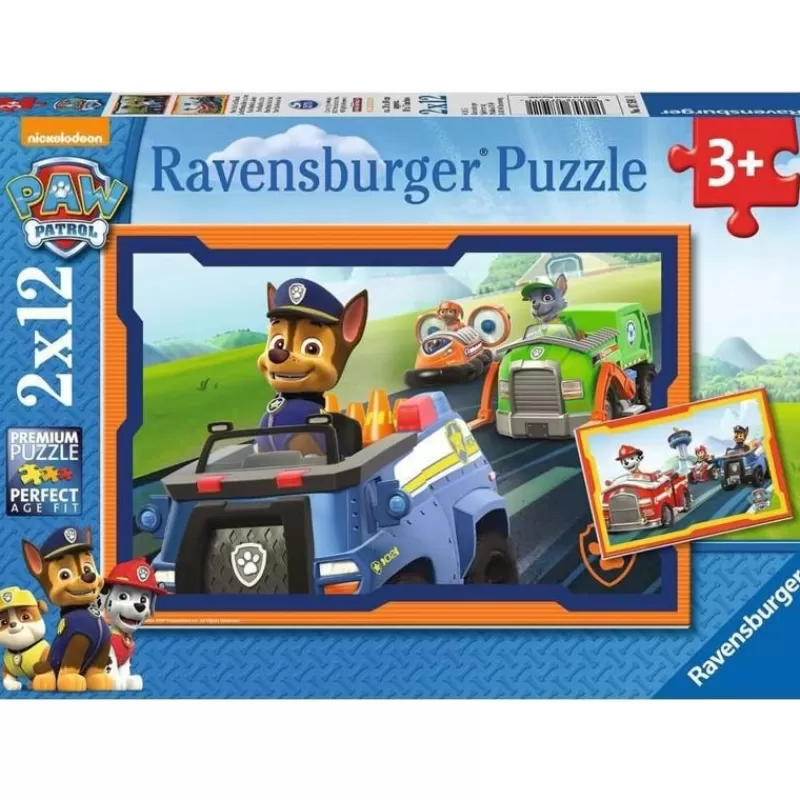 Ravensburger Puzzle Chase Y La Paw Patrol 2X12 Pcs - ^ Rompecabezas De 12 Piezas