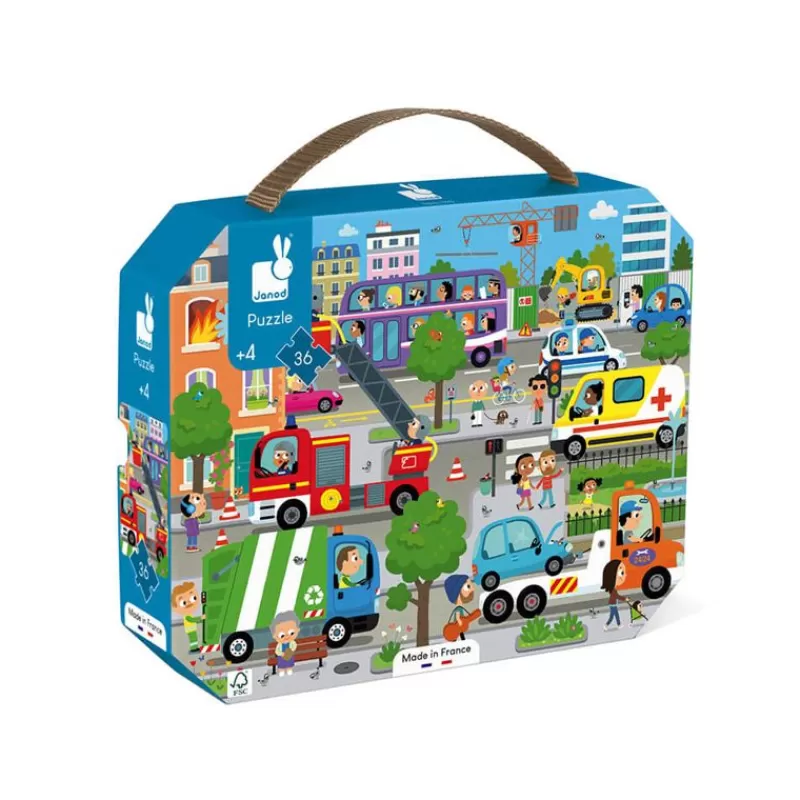 Janod Puzzle De 36 Piezas City - ^ Puzzles De 20 A 48 Piezas