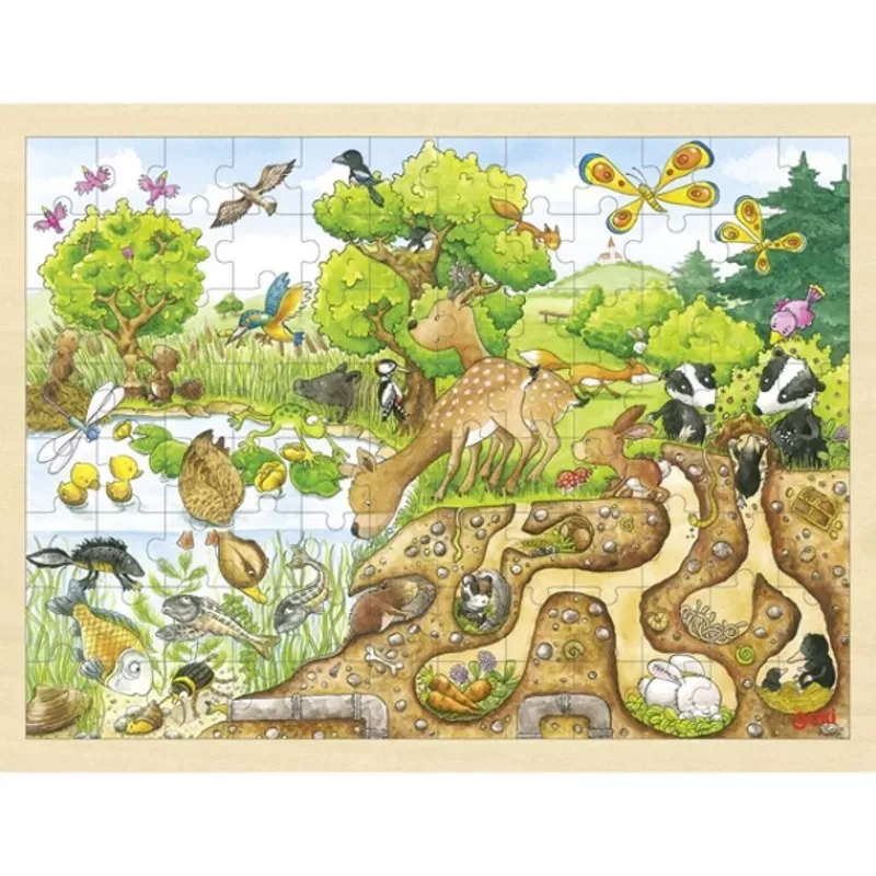 Goki Puzzle De Descubrimiento De La Naturaleza - ^ Puzzles De 100 A 200 Piezas