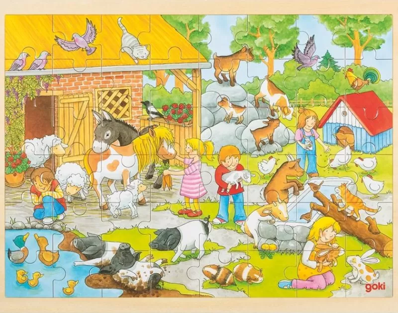 Goki Puzzle De La Minigranja - ^ Puzzles De 20 A 48 Piezas