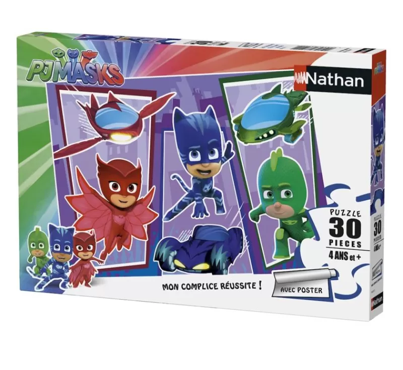 Nathan Puzzle De Los Pijamasques 30 Piezas - ^ Puzzles De 20 A 48 Piezas