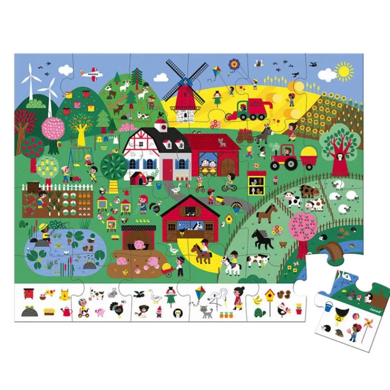 Janod Puzzle De Observacion La Granja 24 Piezas - ^ Puzzles De 20 A 48 Piezas