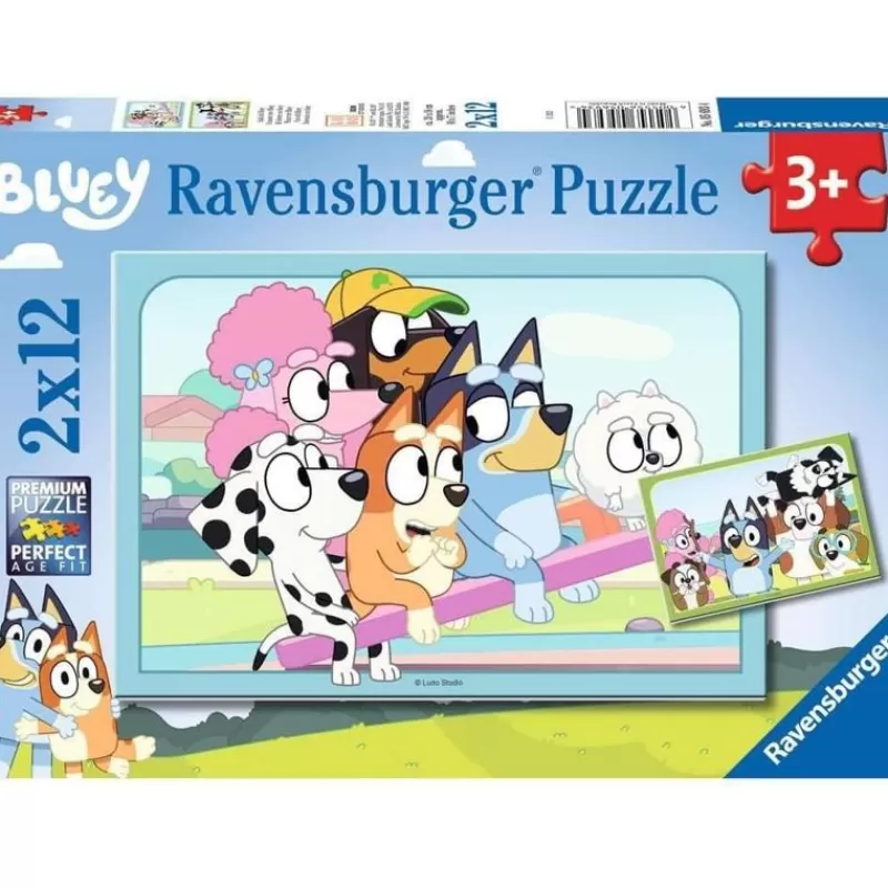 Ravensburger Puzzle Divirtiéndose Con Bluey 2X12P - ^ Rompecabezas De 12 Piezas