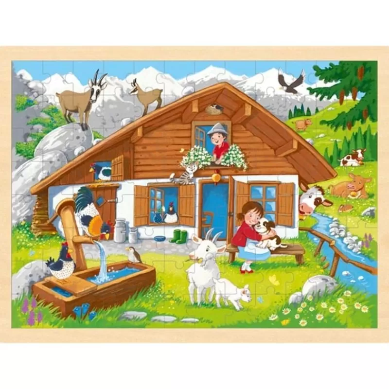 Goki Puzzle En Los Pastos De La Montana - ^ Puzzles De 100 A 200 Piezas