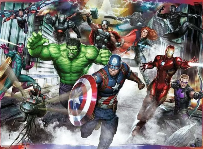 Ravensburger Puzzle Eroi Marvel Avengers 100P Xxl - ^ Puzzles De 100 A 200 Piezas