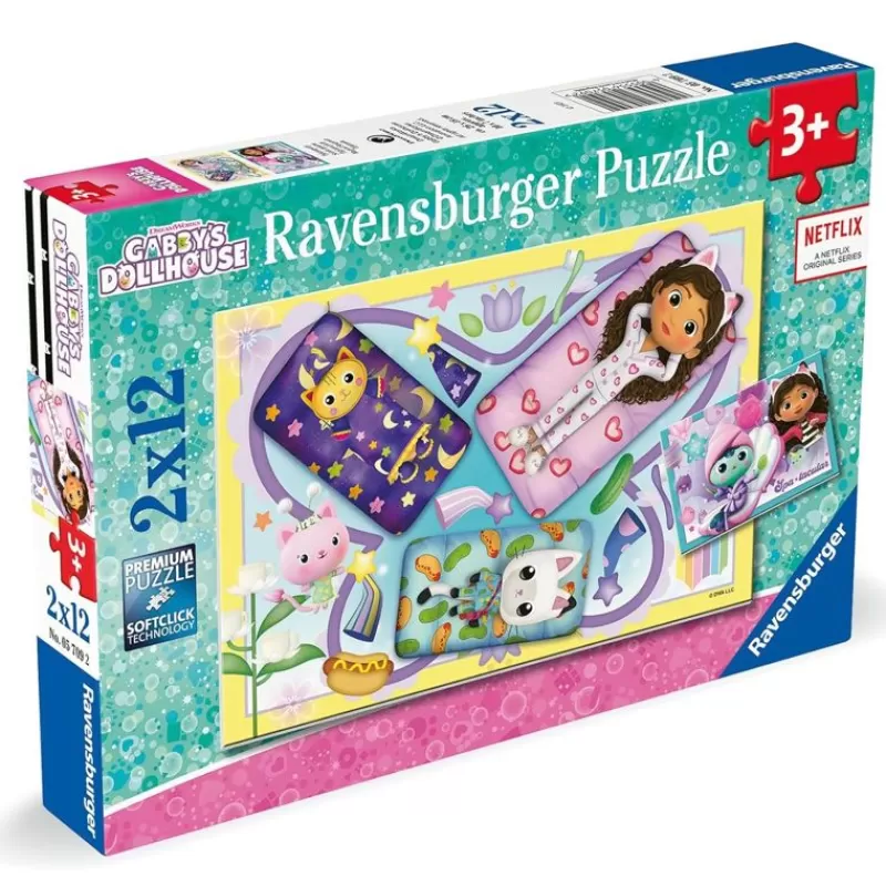 Ravensburger Puzzle Gabby'S Dollhouse 2X12 Pcs - ^ Rompecabezas De 12 Piezas