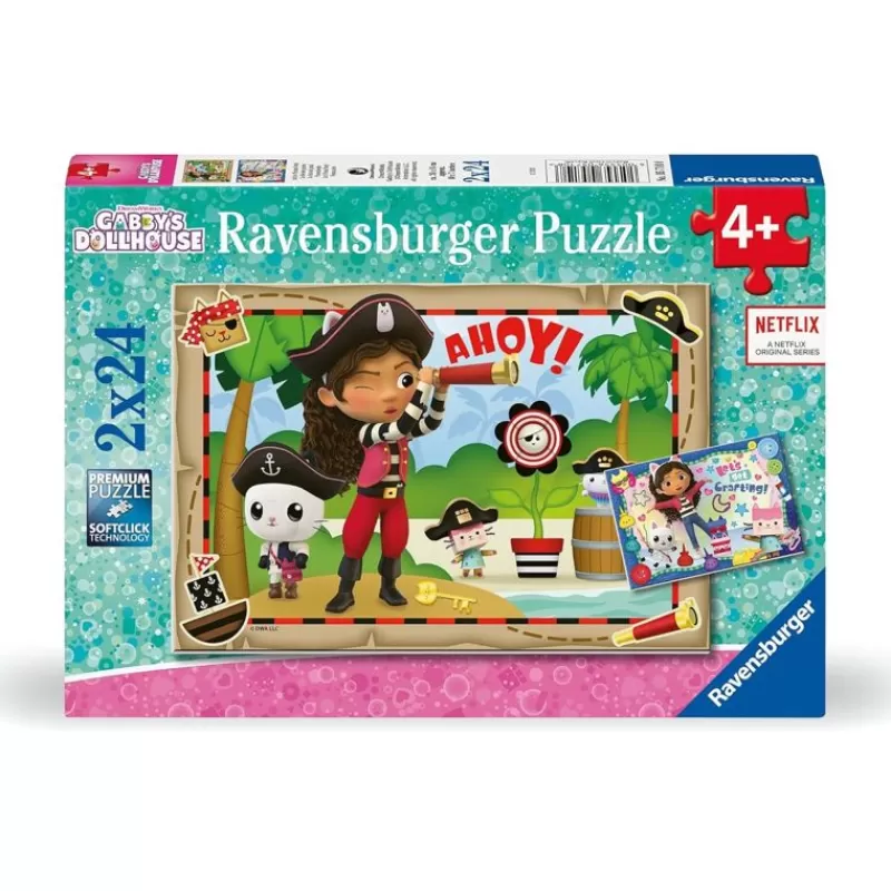 Ravensburger Puzzle Gabby'S Dollhouse 2X24Pcs - ^ Puzzles De 20 A 48 Piezas