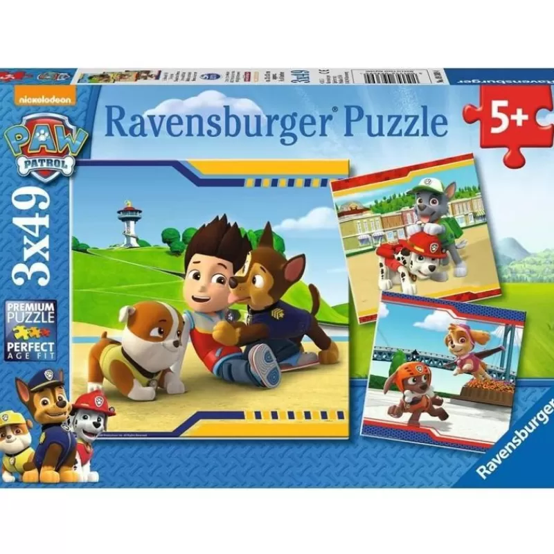 Ravensburger Puzzle Héroes De La Paw Patrol 3X49 Pcs - ^ Puzzles De 20 A 48 Piezas