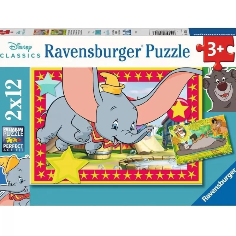 Ravensburger Puzzle La Aventura De Disney 2X12P - ^ Rompecabezas De 12 Piezas