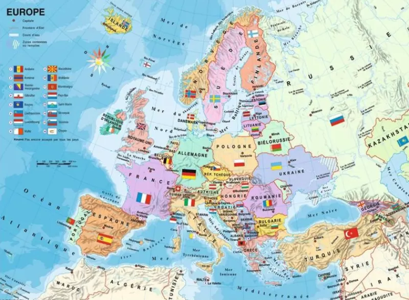 Ravensburger Puzzle Mapa De Europa 200 Piezas - ^ Puzzles De 100 A 200 Piezas