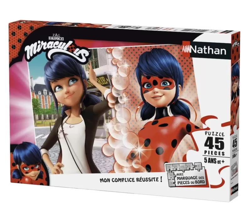 Nathan Puzzle Marinette Vs Lady Bug 45 Piezas - ^ Puzzles De 20 A 48 Piezas