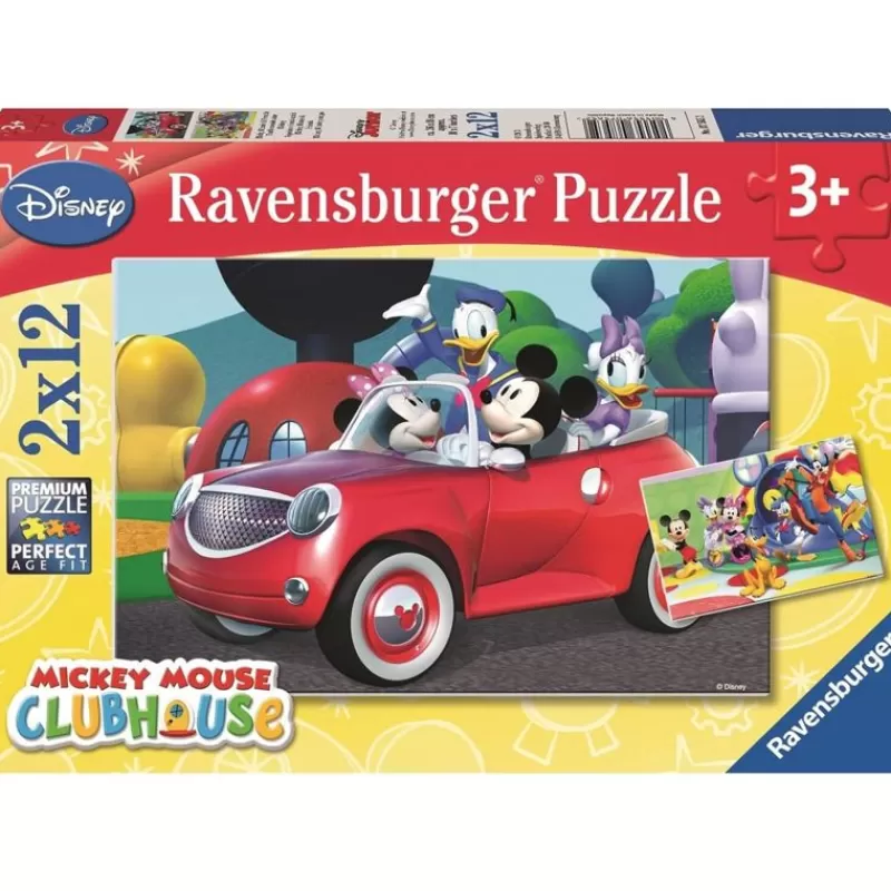 Ravensburger Puzzle Mickey, Minnie Y Sus Amigos 2X12P - ^ Rompecabezas De 12 Piezas