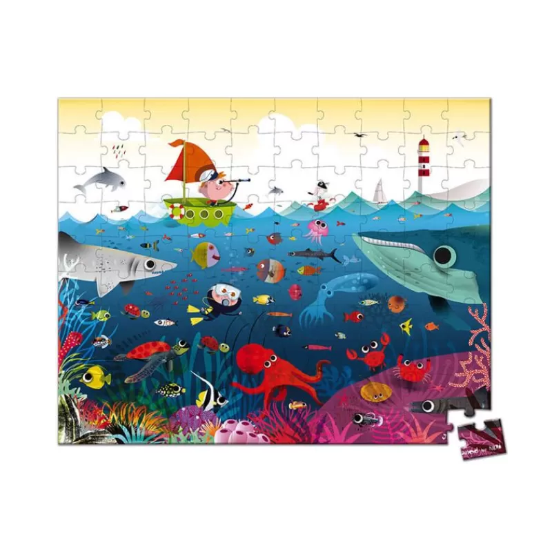 Janod Puzzle Mundo Submarino 100 Piezas - ^ Puzzles De 100 A 200 Piezas