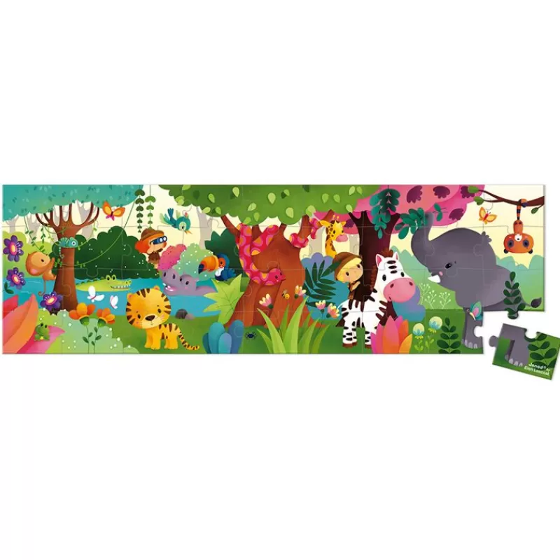 Janod Puzzle Panoramico De 36 Piezas Jungle - ^ Puzzles De 20 A 48 Piezas