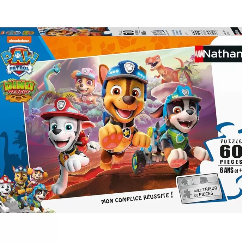 Nathan Puzzle Paw Patrol Y Dinosaurios 60 Piezas - ^ Puzzles De 50 A 80 Piezas