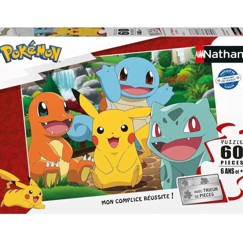 Nathan Puzzle Pokemon En El Parque 60 Piezas - ^ Puzzles De 50 A 80 Piezas