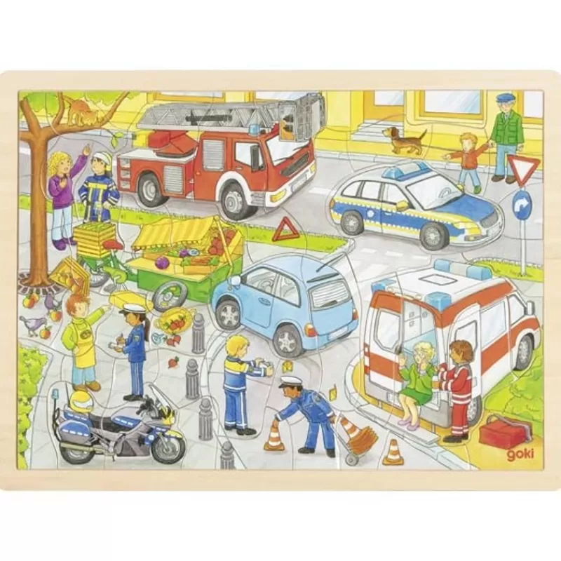 Goki Puzzle Police - ^ Puzzles De 50 A 80 Piezas