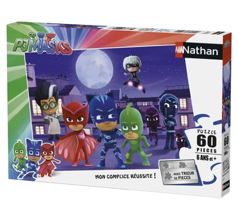 Nathan Puzzle Pyjamasques Vs Super Villanos 60 Piezas - ^ Puzzles De 50 A 80 Piezas