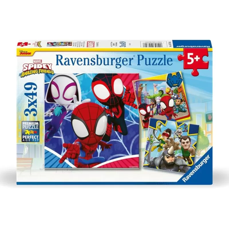 Ravensburger Puzzle Spidey 3X49 Pcs - ^ Puzzles De 20 A 48 Piezas