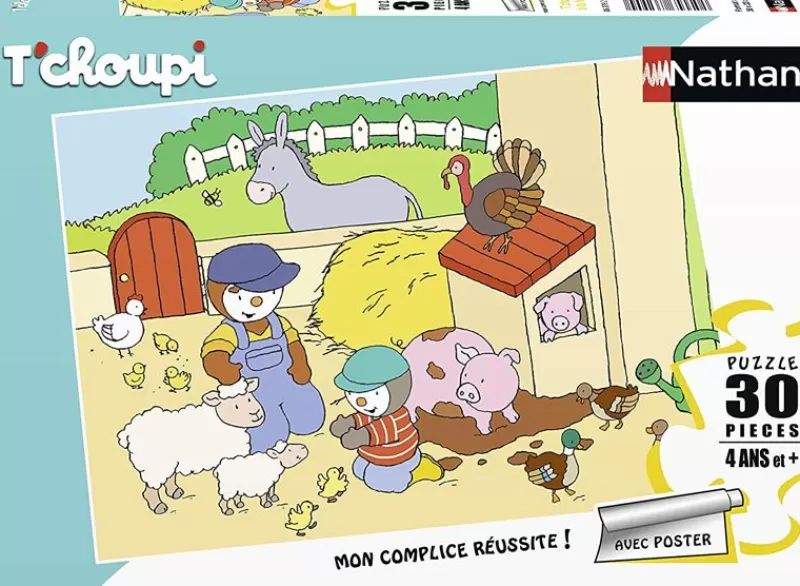 Nathan Puzzle T'Choupi En La Granja 30 Piezas - ^ Puzzles De 20 A 48 Piezas