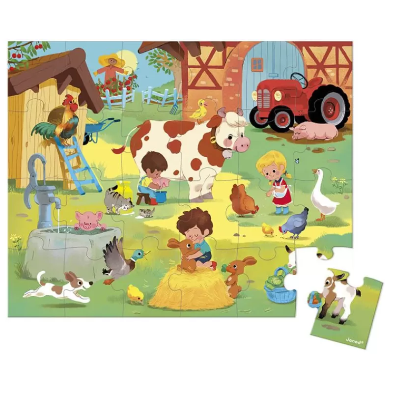 Janod Puzzle Un Dia En La Granja 24 Piezas - ^ Puzzles De 20 A 48 Piezas