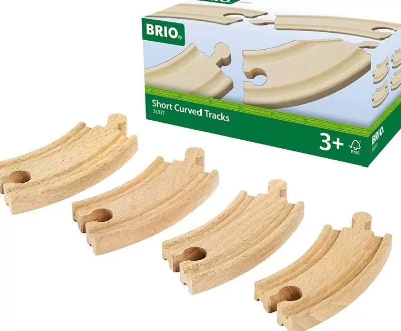 Brio Rieles Curvos Pequeños De 90 Mm - ^ Rails Brio