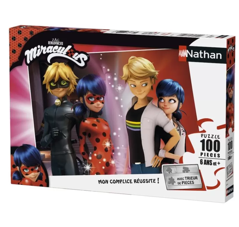 Nathan Rompecabezas Adrien Y Marinette 100 Piezas - ^ Puzzles De 100 A 200 Piezas