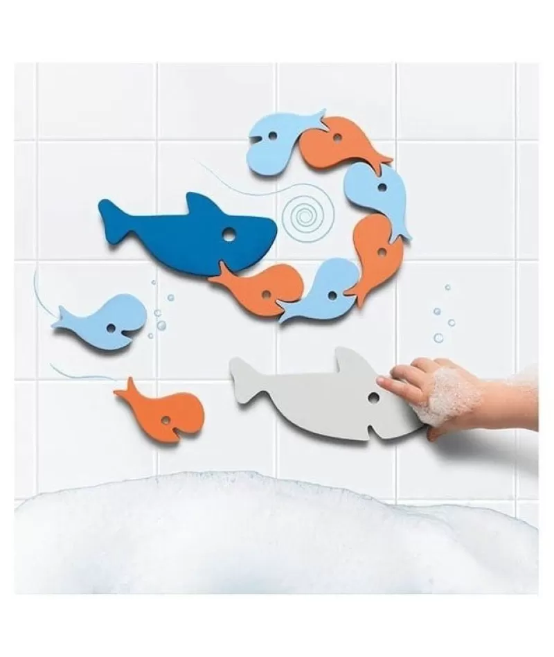 Quut Rompecabezas De Baño - Tiburones - ^ Juguetes Para El Baño