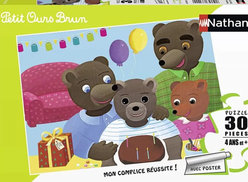 Nathan Rompecabezas De Cumpleanos Little Brown Bear 30 Piezas - ^ Puzzles De 20 A 48 Piezas