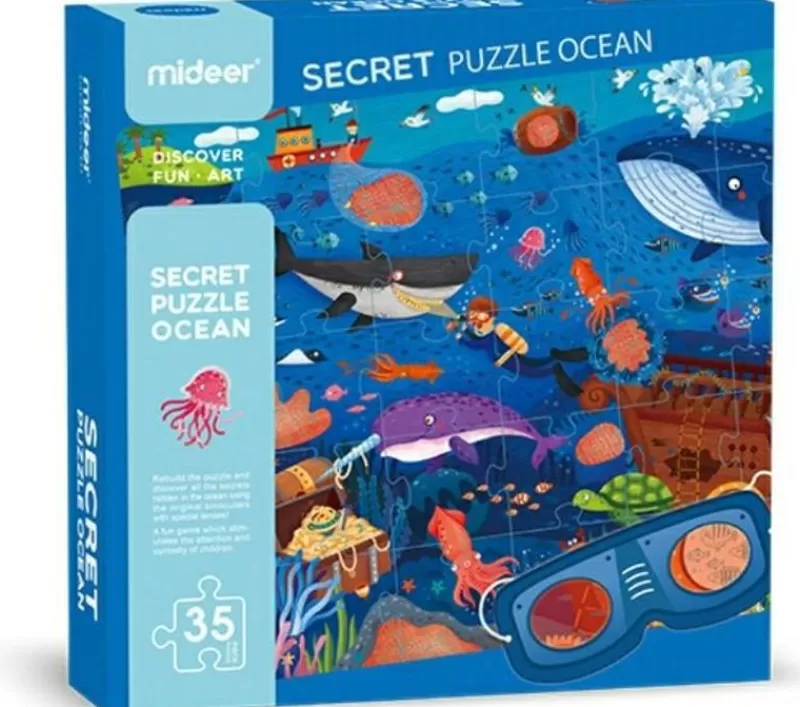 Mideer Rompecabezas Del Detective Del Oceano - ^ Puzzles De 20 A 48 Piezas