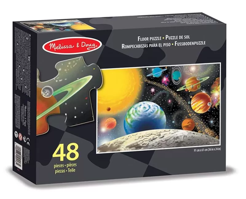 Melissa & Doug Rompecabezas Gigante Del Sistema Solar - ^ Puzzles De 20 A 48 Piezas