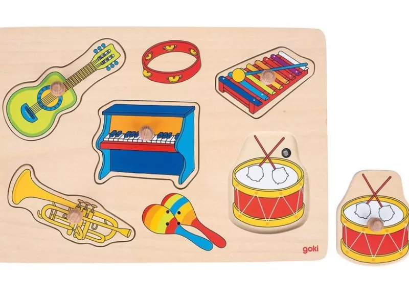 Goki Rompecabezas Sonoro De Instrumentos Músicales - ^ Puzzles Para Niños